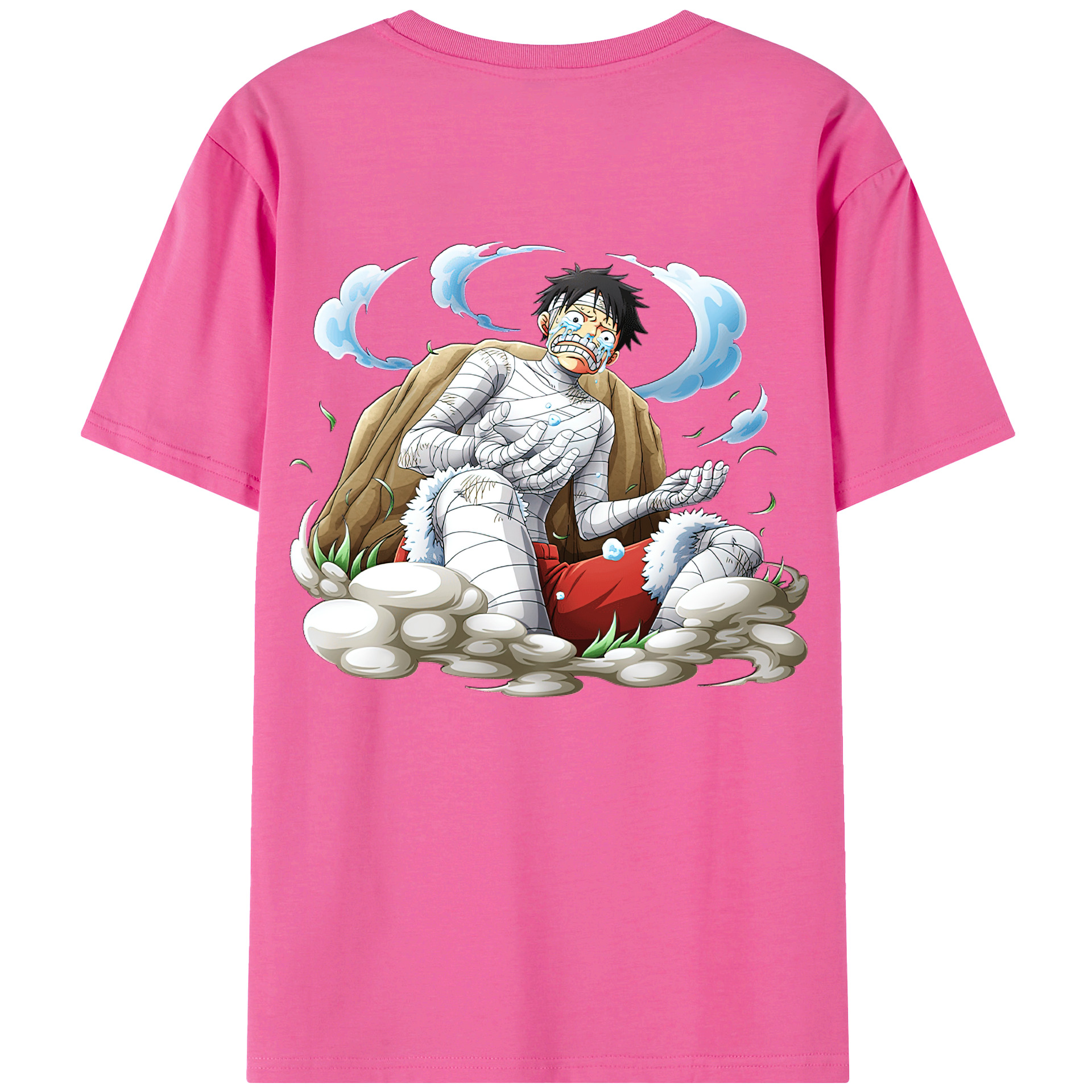 ワンピース モンキー・D・ルフィ ONE PIECE Monkey D. Luffy レディース半袖Tシャツ(バックプリント)
